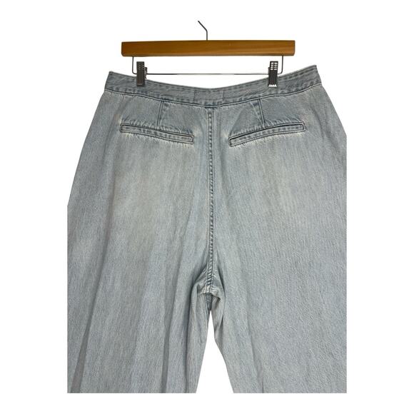 NWT Madewell Curvy Harlow Wide Leg Denim Trouser Jeans Womens Size 31 W Light - Picture 10 of 11